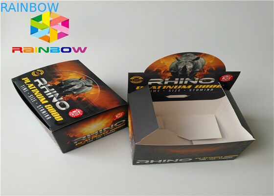 Male Enhancement Drink Bottle Wrapping Paper Box With Adhesive Sticker Label