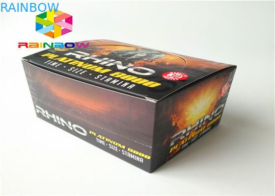 Male Enhancement Drink Bottle Wrapping Paper Box With Adhesive Sticker Label