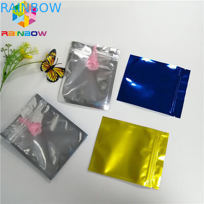 Mylar Bag Stand Up Spout Pouch Transparent Front Foil Three Sides Heat Seal