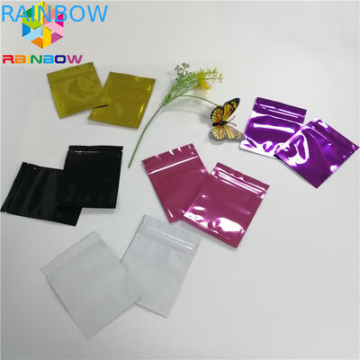 Mylar Bag Stand Up Spout Pouch Transparent Front Foil Three Sides Heat Seal