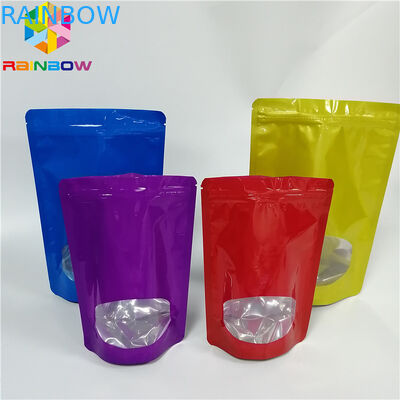 Mini Aluminum Foil Pouch Packaging Stand Up k Recyclable Candy Sugar Applied