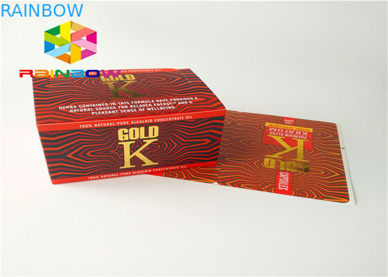 Mix Color Paper Box Packaging Corrugated Foldable Hot Stamping Embossing Process