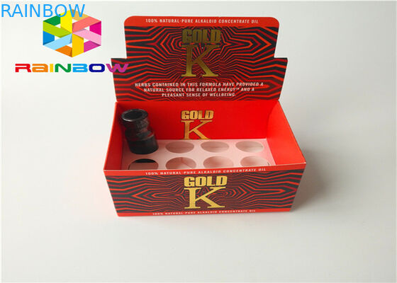 Recycled Paper Corrugated Retail Counter Display Box For Vapor Vape E- Liquid E- Juice