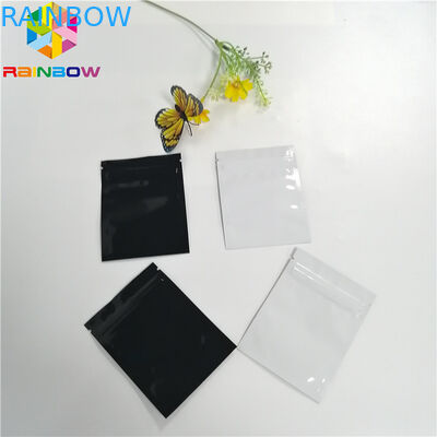 Clear Front Hologram Foil Pouch Packaging Three Side Seal Bags Recyclable k