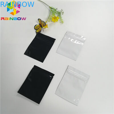 Transparent Front Foil Packaging Bags Holographic Smell Proof Heat Seal Recyclable