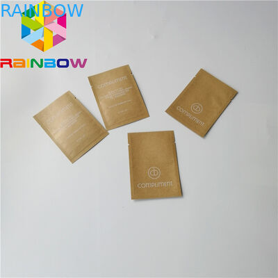 Eco Friendly Custom Printing Kraft Paper Bags Flat Body Scrub Powder Packaging