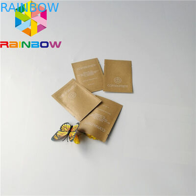 Eco Friendly Custom Printing Kraft Paper Bags Flat Body Scrub Powder Packaging