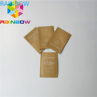 Eco Friendly Custom Printing Kraft Paper Bags Flat Body Scrub Powder Packaging