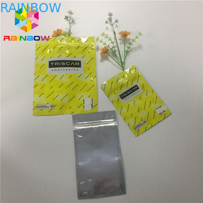Heat Sealed Foil Packaging Bags Custom Printing One Side Clear Transparent Resealable