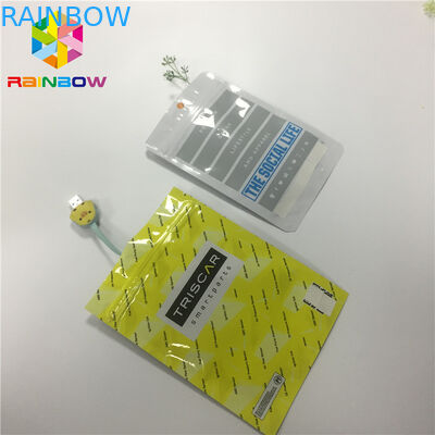 Heat Sealed Foil Packaging Bags Custom Printing One Side Clear Transparent Resealable