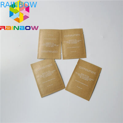 Small Recycled Brown Kraft Paper Custom Printing Aluminum Foil Moisture Proof