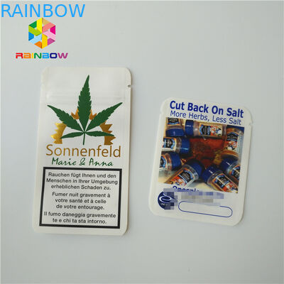 Kraft Paper Weed Bags Foil Pouch Packaging k Aluminum Foil For 1/4 Gram Powder