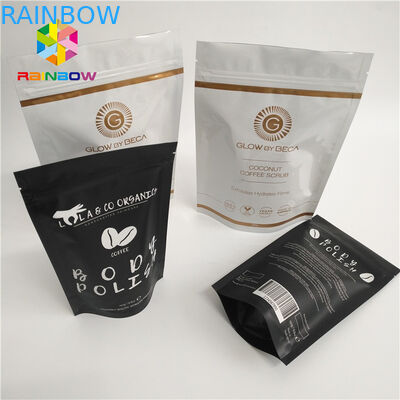 Resealable Foil Pouch Packaging Stand Up Body Sugar Scrub Sea Salt Bags Heat Seal