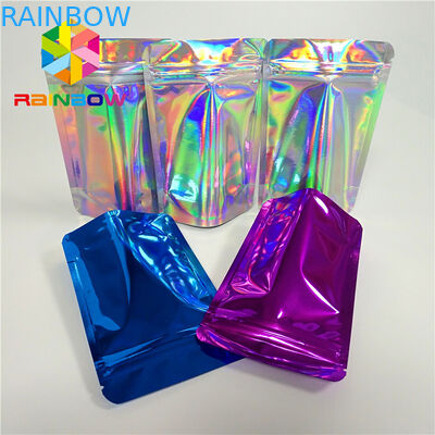 Cosmetics Hair Extension Plastic Pouches Packaging Reusable Mylar k Bag