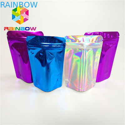 Cosmetics Hair Extension Plastic Pouches Packaging Reusable Mylar k Bag