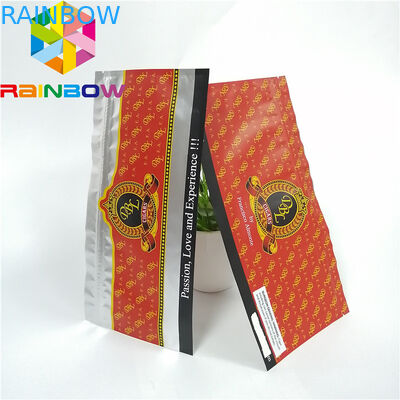 Resealable k Plastic Pouches Packaging Clear Holographic Frosted Cigar Food Storage