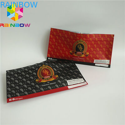 Resealable k Plastic Pouches Packaging Clear Holographic Frosted Cigar Food Storage