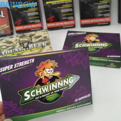 Foldable Custom Pouches Packaging 300gsm Paperboard 7 Day 2 Days Pill Box