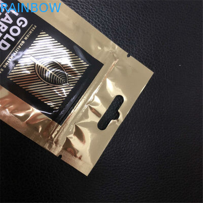 Three Sides Seal Mylar Plastic Pouches Packaging Bags Custom Logo Printed