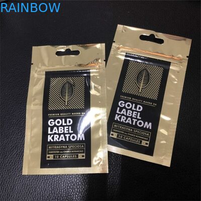 Three Sides Seal Mylar Plastic Pouches Packaging Bags Custom Logo Printed