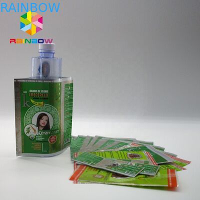 PVC Plastic Shrink Sleeve Labels Heat Sensitive Wrap For Beverage Bottle Neck