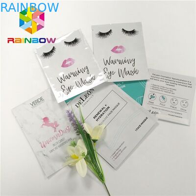 3 Layers Laminated Mask Empty Aluminum Foil Cosmetic Bag Mask Pouch Resealable