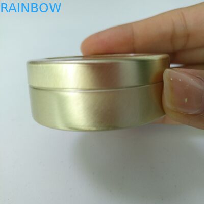Recycled Material Round Aluminium Tins Container Waterproof For Cosmetic Products