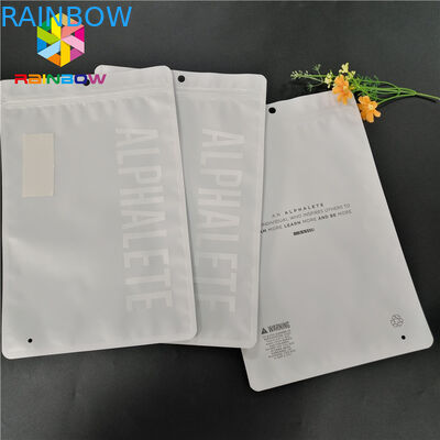 Smell Proof Laminated Mylar k Stand Up Pouches Clear Custom Printing Logo