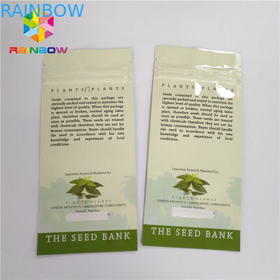 Smell Proof Laminated Mylar k Stand Up Pouches Clear Custom Printing Logo