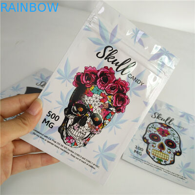 3.5g Custom Mylar Bags Aluminum Foil Packaging For Weeds / Herbal / Pills