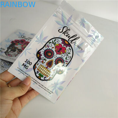 3.5g Custom Mylar Bags Aluminum Foil Packaging For Weeds / Herbal / Pills