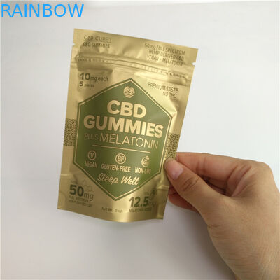 Mylar CBD Oil Swiss Weed Plastic Packaging Bag Reusable Zip Lock For Edibles Cbd Sachet