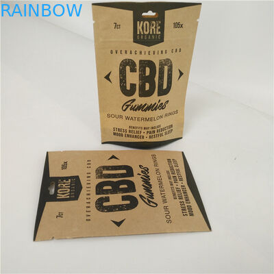 Mylar CBD Oil Swiss Weed Plastic Packaging Bag Reusable Zip Lock For Edibles Cbd Sachet