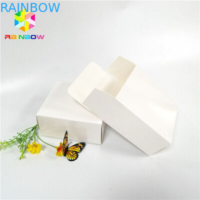 White Color Cardboard Packaging Boxes Various Card Fleixble Logo Customized