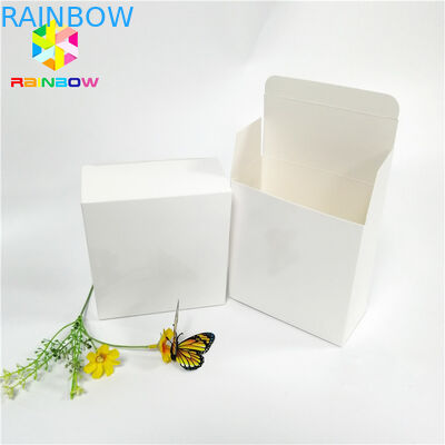 White Color Cardboard Packaging Boxes Various Card Fleixble Logo Customized
