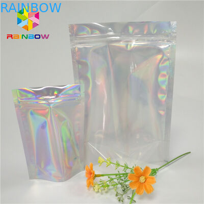 Moisture Proof Stand Up Zipper Pouch Recyclable k Doypack Mylar Bags With Round Corner