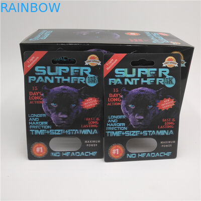 Slide Insert Blister Card Packaging PET Material For Male Enhancement Pills