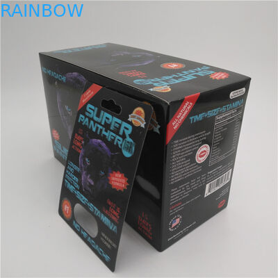 Slide Insert Blister Card Packaging PET Material For Male Enhancement Pills