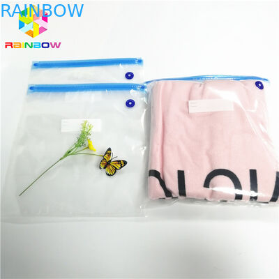 Food Grade Plastic Pouches Packaging Custom Clear Vacuum Bag Zipper Top Heat Seal