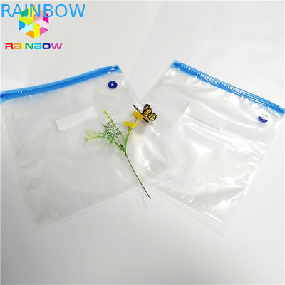 Food Grade Plastic Pouches Packaging Custom Clear Vacuum Bag Zipper Top Heat Seal