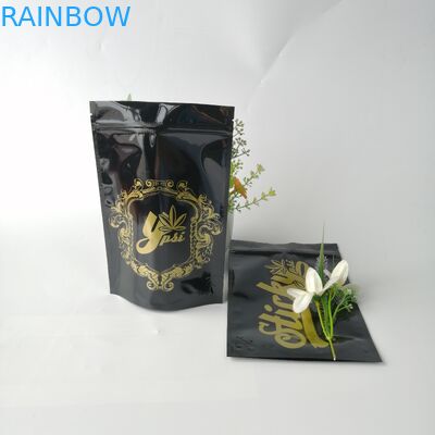 Logo Custom Plastic Pouches Packaging Glossy Foil Weed Seed Mylar Zipper Doypack Bags