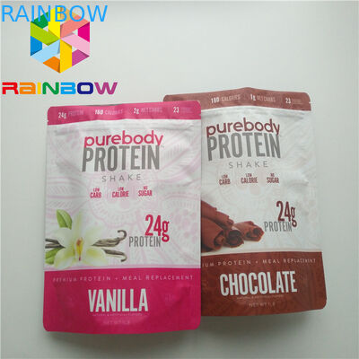 Pure Vitamin C Powder Plastic Pouches Packaging Stand Up Top Zip Mylar Foil Pouch