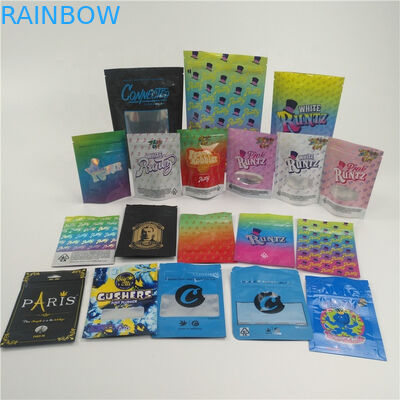 k Packaging  Plastic Mylar Bags Food Grade Material For Powder / Pill / Hemp