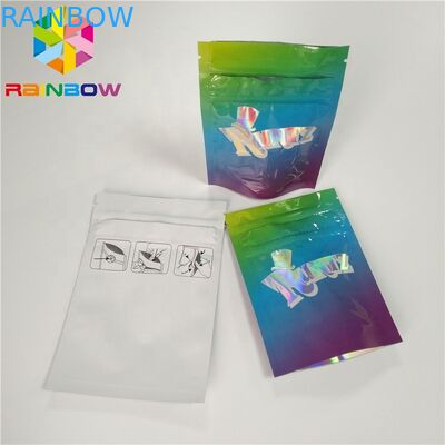 Food Grade Herbal Incense Packaging Aluminum Foil Hologram Film Smell Proof