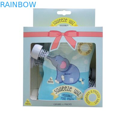 Animal Shape Liquid Spout Pouch Packaging Squeeze Reusable Double k