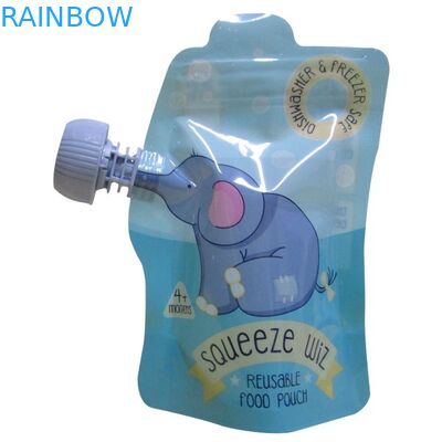 Reusable Baby Food Spout Pouches Food Drink Juice Milk Container Sealable Bags