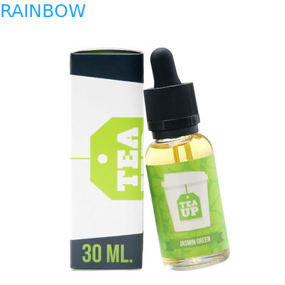 Foldable Paper Box Packaging 10ml 15ml 30ml CBD Oil E Liquid Bottle Sticker