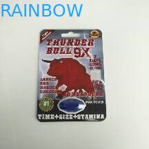 Recyclable Blister Card Packaging Rhino Paper Display Box For Male Sexual Enhancement