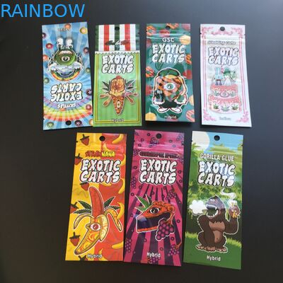 Vape Cartridge Cbd Oil Plastic Pouches Packaging Exotic Carts k Mylar Bag 0.5ml 1ml