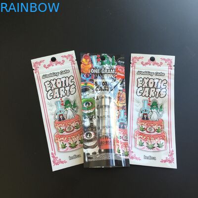 Mylar Foil Plastic Pouches Packaging Zipper Custom Printing For Cigar Tobacco Wrappers